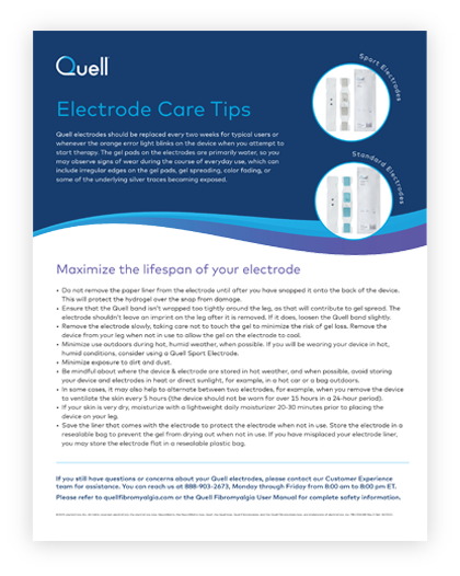 Quell Care Tips